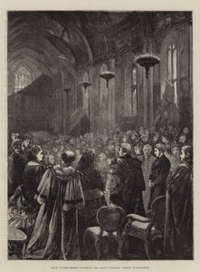 HRH Prince Arthur unveiling the Albert Memorial Window at Guildhall