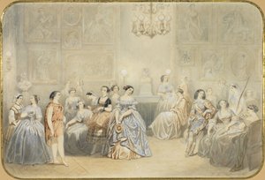 Élisa Rachel in the Foyer of the Comédie Française