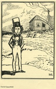 David Copperfield, from My Favorite Fiction Character by Thomas Boyd, in The Bookman by Herb Roth