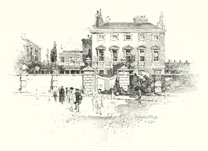 Chesterfield House, London, in 1790 by Herbert (after) Railton