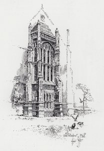 Oriel Window in Hall by Herbert (after) Railton