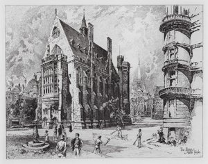 The Library, Middle Temple by Herbert (after) Railton