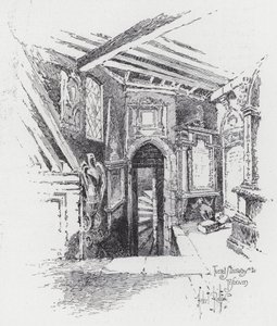 Turret Stairway to Triforium by Herbert (after) Railton