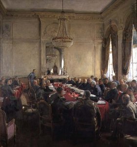 A Meeting of the Interallied Superior Council at the Trianon Palace, Versailles July 1918