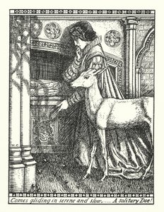 The White Doe of Rylston (engraving) by Herbert Cole