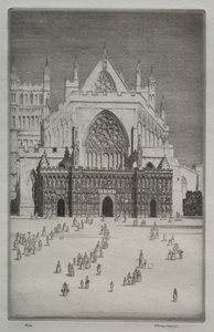 Exeter Cathedral by Herbert Gordon Warlow