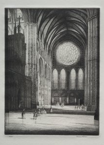 Lincoln Cathedral, Interior by Herbert Gordon Warlow
