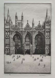 Peterborough Cathedral by Herbert Gordon Warlow