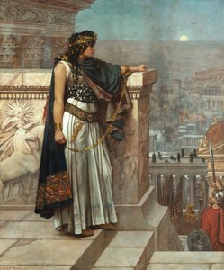 The Last Look of Zenobia on Palmyra by Herbert Gustave Schmalz
