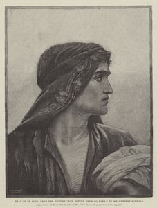 Head of St John, from the Picture The Return from Cavalry by Herbert Gustave Schmalz