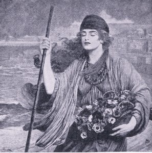 Nydia the Blind Girl of Pompeii (illustration from The World