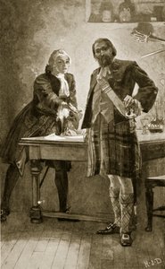 Prince Charles appeals to Cameron of Lochiel, illustration from 