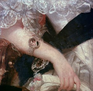 Detail of a Portrait of Queen Victoria