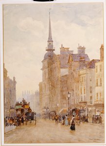 Looking down Ludgate Hill from the Steps of St. Paul