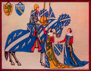 Sir Geoffrey Luttrell, His Wife and Daughter-In-Law by Herbert Norris