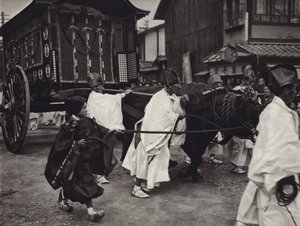 Japan in 1920s: Shintoist funeral of person of high rank