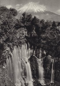 Japan in 1920s: Shiraito waterfall