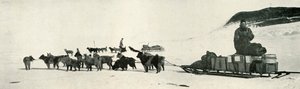 Meares and Demetri with Their Dog Teams Leaving Hut Point, c1911, 1913
