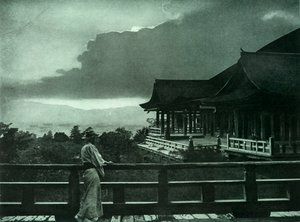 Moonlight at Kiyomizu-Dera, 1910 by Herbert Ponting