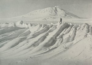 Mount Erebus Over a Water-Worn Iceberg by Herbert Ponting