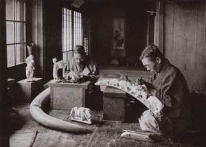 The Ivory Carvers by Herbert Ponting
