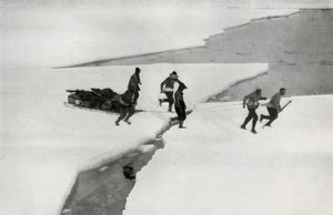The Relief of the Western Party by the Terra Nova, 18 February 1913 by Herbert Ponting