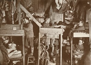 The Tenements Cherry-Garrard, Bowers, Oates, Meares, Atkinson, 9 October 1911 by Herbert Ponting