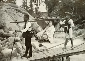 Travelling by Yama-Kago in the Hakone Mountains