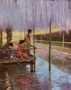 Under the Purple Wistarias by Herbert Ponting