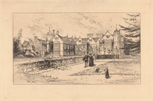 Charlecote from the Terrace by Herbert Railton