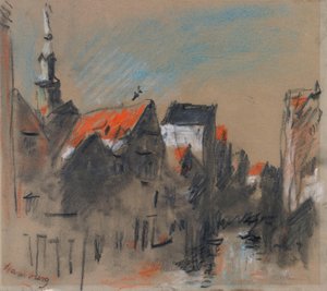 A Street in Hamburg, Germany by Hercules Brabazon Brabazon