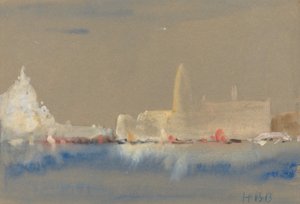 The Salute and the Palazzo Ducale from the Bacino di San Marco by Hercules Brabazon Brabazon