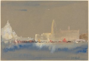 The Salute and the Palazzo Ducale from the Bacino di San Marco by Hercules Brabazon Brabazon