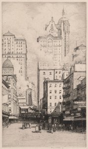 Cortland Street, New York by Herman Armour Webster