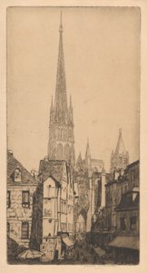 Spire of Rouen Cathedral, La Flèche, Rouen by Herman Armour Webster