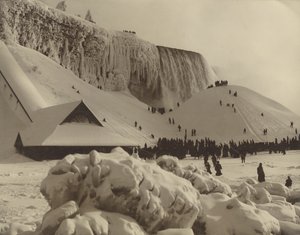 View of Niagara Falls in Winter