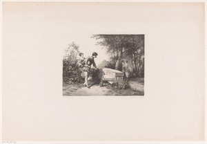 Two Couples in a Park by Herman Frederik Carel ten Kate