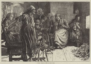 A Winter Evening in the Bavarian Tyrol by Herman Gustave Herkomer