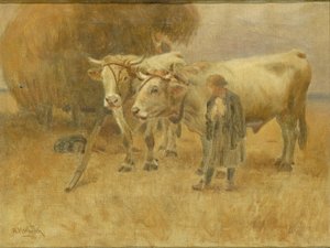 Sketch for The Harvesters by Herman Hartwich