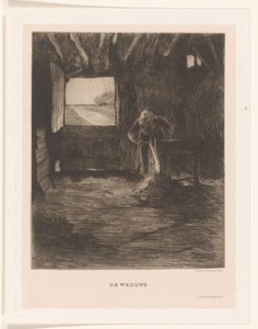 Woman in a Barn by Herman Johannes van der Weele