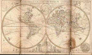 A new and correct map of the world laid down according to the newest discoveries and from the most exact observations by Herman Moll