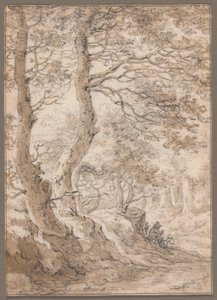 A Forest Interior, with a Seated Figure