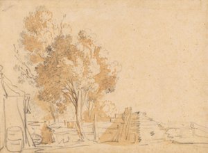 Trees in a Yard by Herman Saftleven