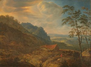 Mountainous Landscape with Farm