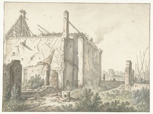 Ruins of a House in Utrecht by Herman Saftleven