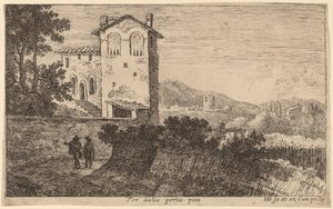 Villa outside the Porta Pia by Herman van Swanevelt