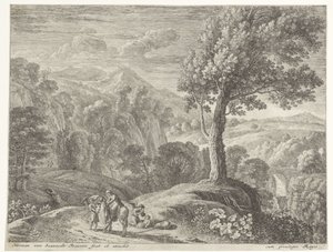 Joseph Helps Mary Off the Donkey (series title: Flight into Egypt)