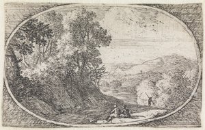 Landscape (No. 5 from the series: Variae Campestrum Fantasiae) by Herman van Swanevelt