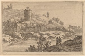 Round Tower near the Tiber by Herman van Swanevelt