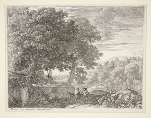 The Little Angels on the Hill, from the Set The Flight into Egypt by Herman van Swanevelt